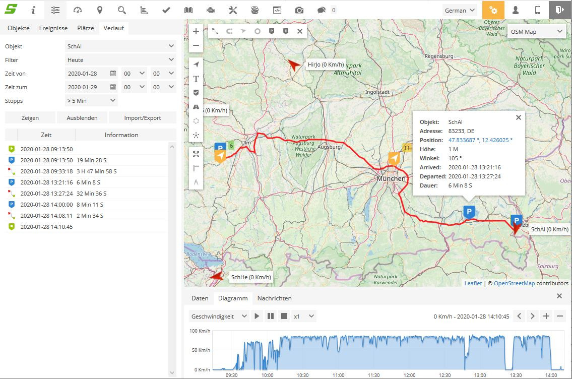 Screenshot GPS-Track